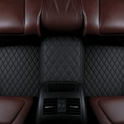 Black with Black Stitching Custom Heavy Duty, Universal Fit Floor Mats for Cars, SUVs, and Trucks