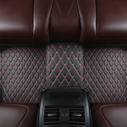 Black Red Stitching Custom Heavy Duty, Universal Fit Floor Mats for Cars, SUVs, and Trucks