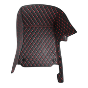 Black Red Stitching Custom Heavy Duty, Universal Fit Floor Mats for Cars, SUVs, and Trucks
