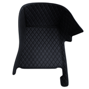 Black with Black Stitching Custom Heavy Duty, Universal Fit Floor Mats for Cars, SUVs, and Trucks