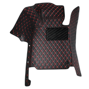 Black Red Stitching Custom Heavy Duty, Universal Fit Floor Mats for Cars, SUVs, and Trucks