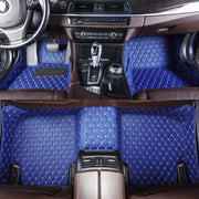 Blue Stitching Custom Heavy Duty, Universal Fit Floor Mats for Cars, SUVs, and Trucks