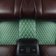 Green Stitching Custom Heavy Duty, Universal Fit Floor Mats for Cars, SUVs, and Trucks