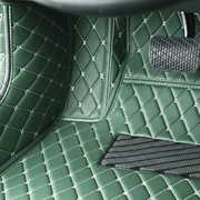 Green Stitching Custom Heavy Duty, Universal Fit Floor Mats for Cars, SUVs, and Trucks