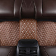 Brown Stitching Custom Heavy Duty, Universal Fit Floor Mats for Cars, SUVs, and Trucks