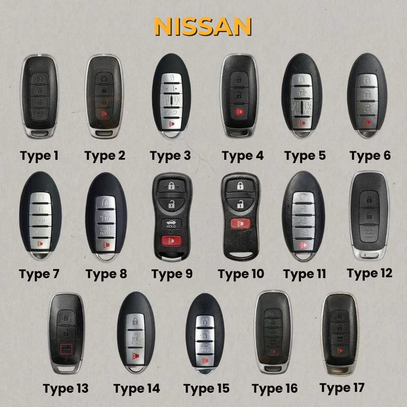 Premium Leather Key Fob for Nissan