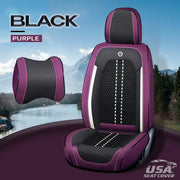 Us Nox 2023 Full Set Universal Breathable Waterproof Vehicle Leather Cover For Cars Suv 2 Seats /